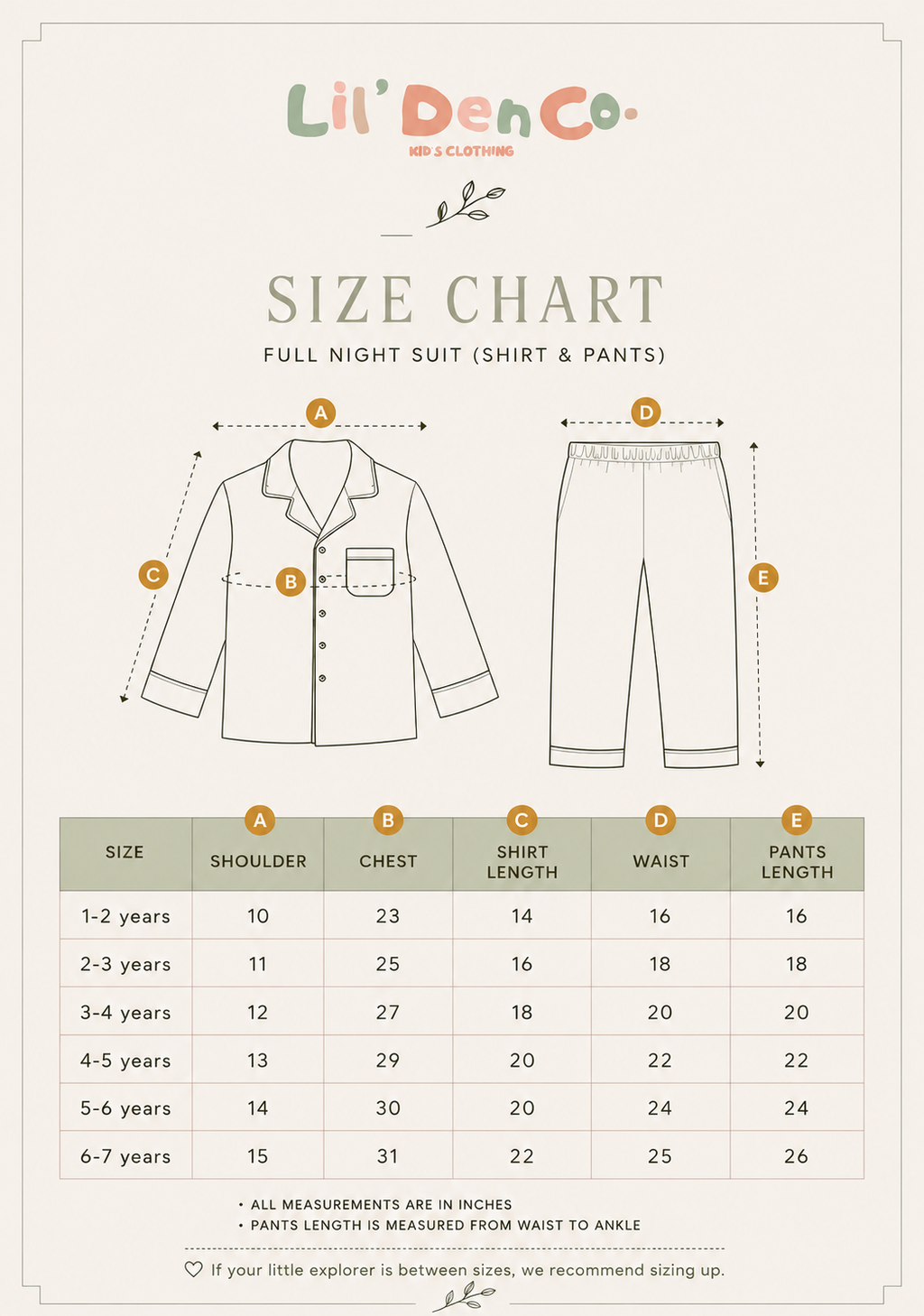Lilo's Cosy Meadow kids co-ord set