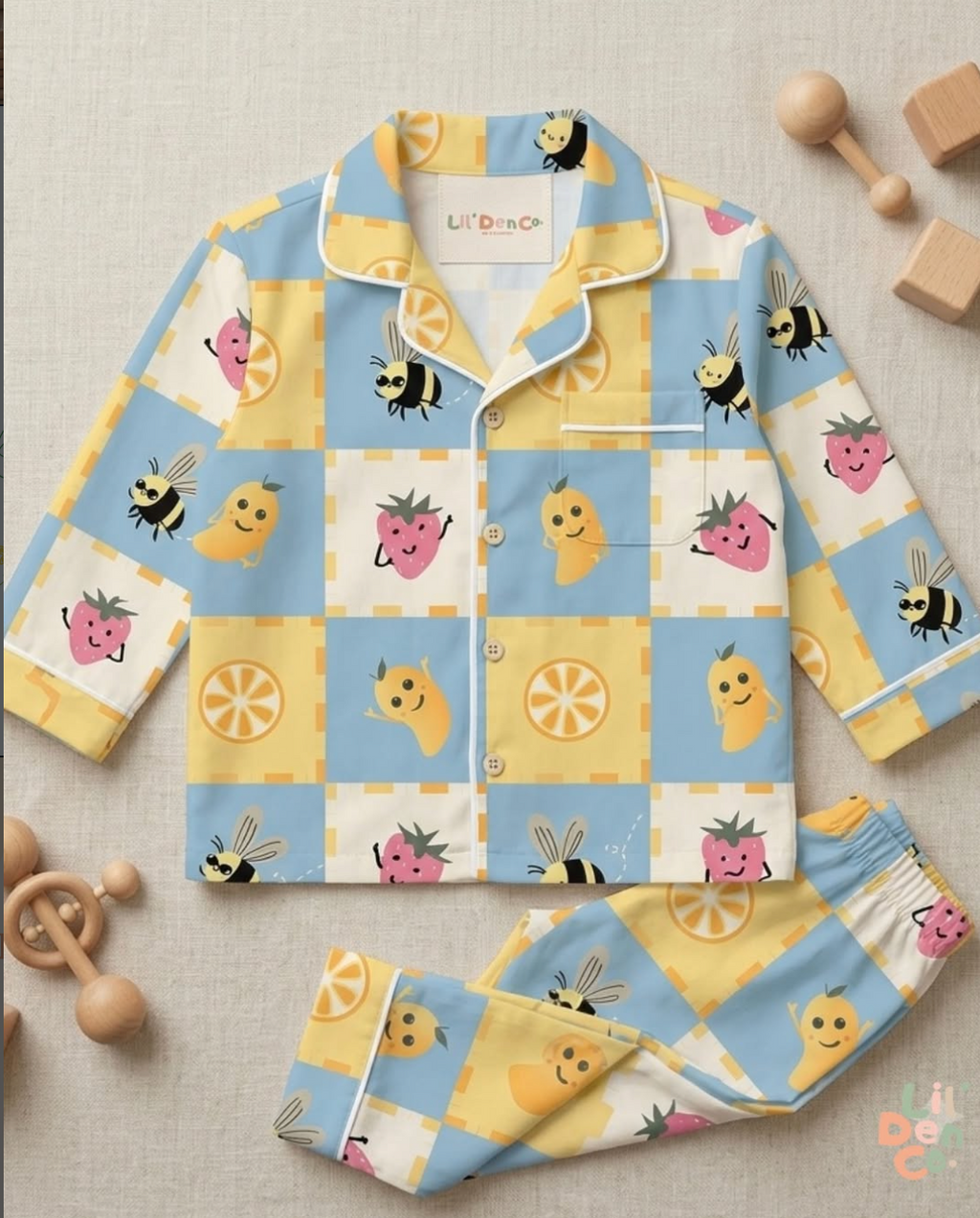 Lilo Fruit Picnic kids co-ord set